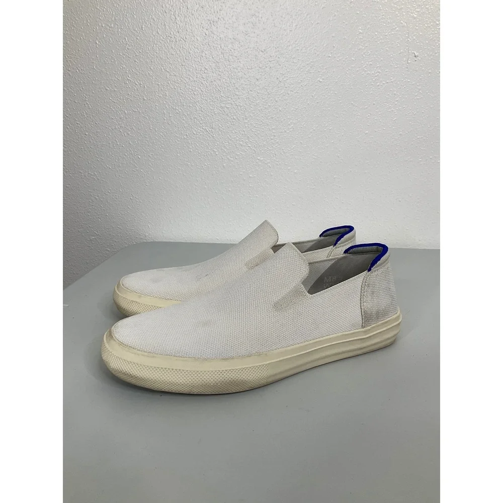 Rothys Bright White Slip On Sneakers Mens 8.5 Womens‎ 10 Knit Loafers